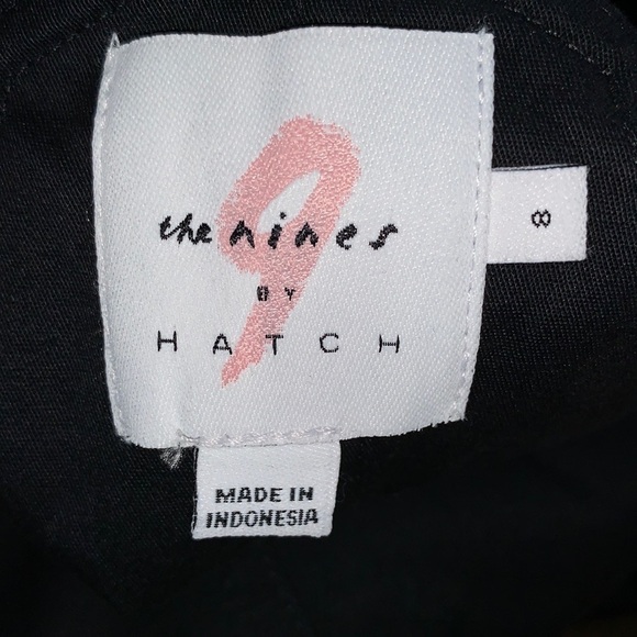 (8)- The Nines by HATCH™ Sleeveless Classic Cotton Twill Maternity Jumpsuit - Picture 5 of 11